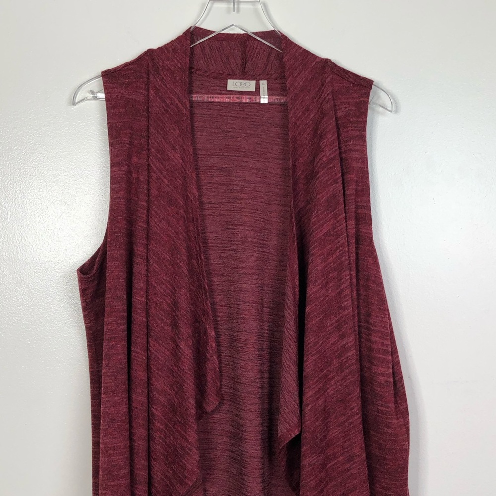 LOGO By Lori Goldstein Knit Vest XL - Picture 2 of 6